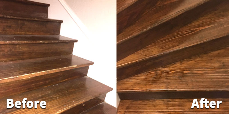 Hardwood Stair Refinishing