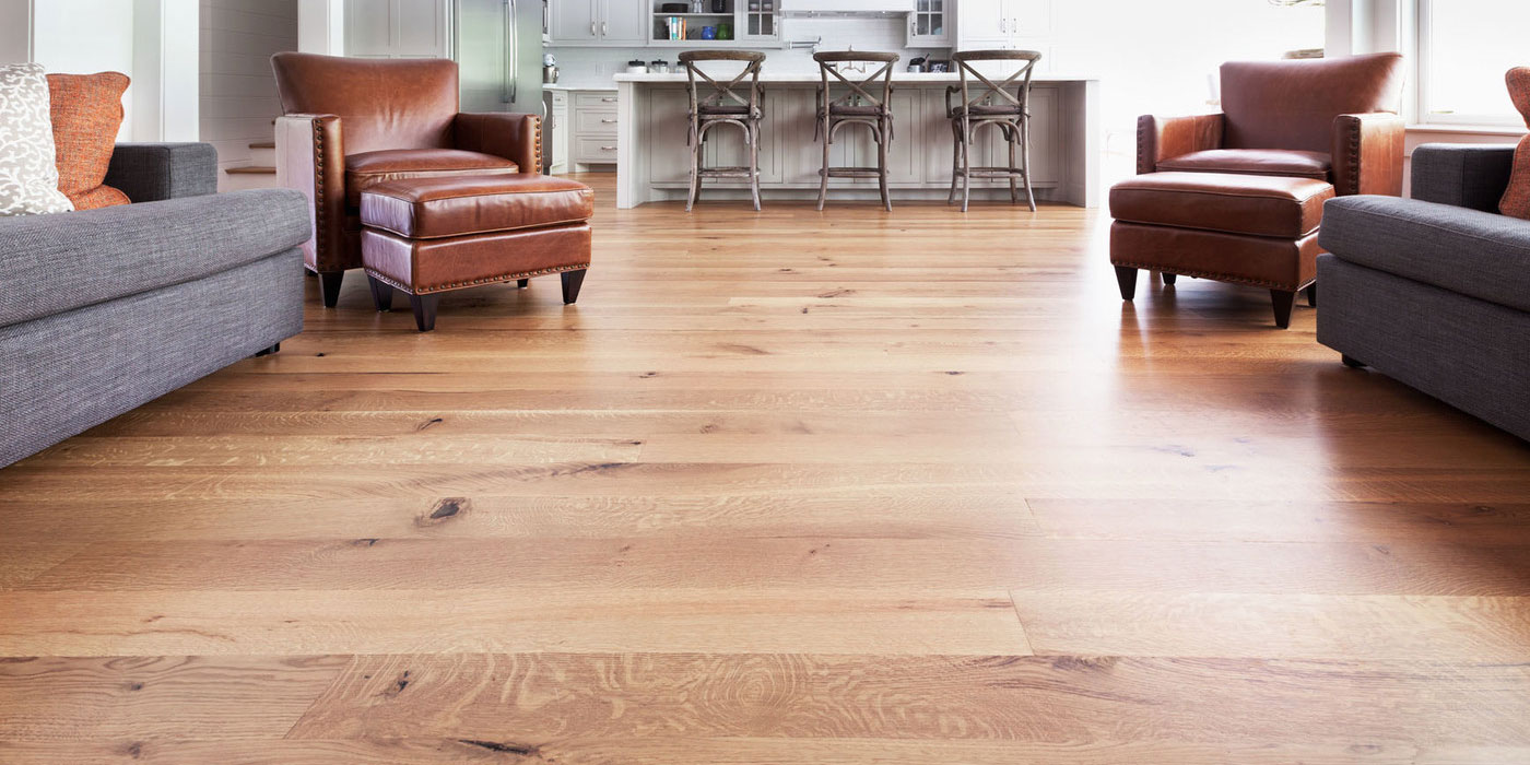 Hardwood store plank flooring