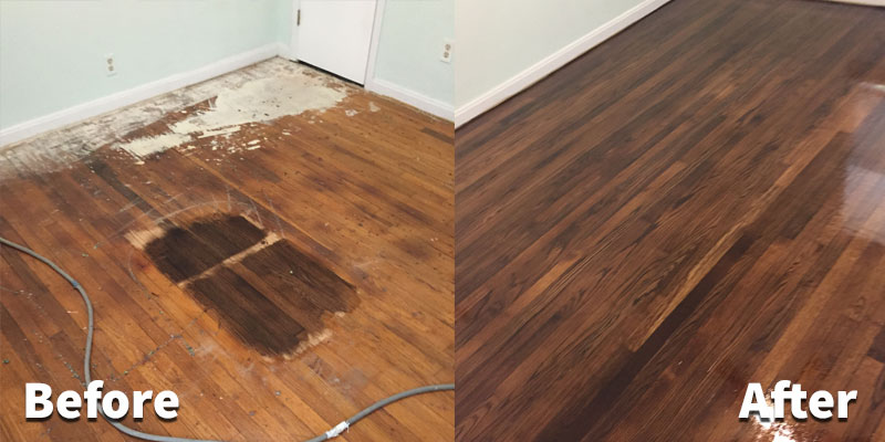 Hardwood Floor Refinishing In Dallas, Sand And Stain Hardwood Floors Before After