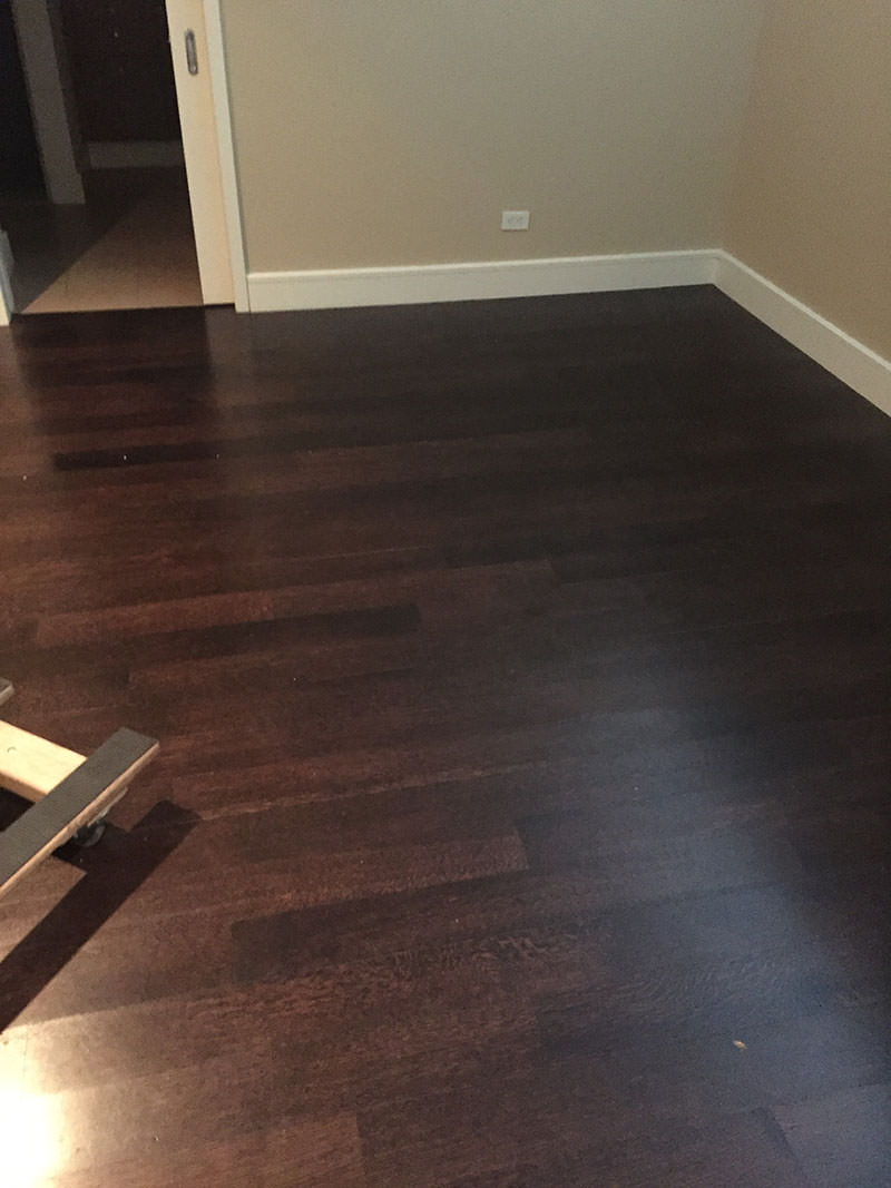 Before refinishing Hardwood Floors